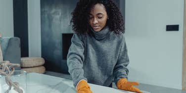 Woman always takes on chores and is not an equal in her relationship.