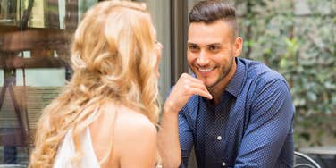 Woman has behaviors of an unrecognized flirting genius.