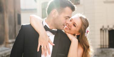 Man displays behaviors he is serious about a woman.