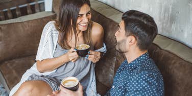 Couple follows first-date topics to determine is there is a connection.