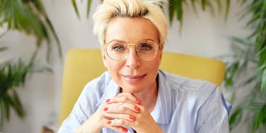 Successful and happy woman.