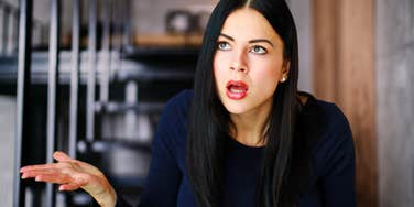 Shocked ex wife witnessing husbands ruthless antics during divorce.