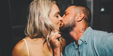 Couple madly in love.