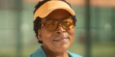 Older woman keeps her mental edge as she ages.