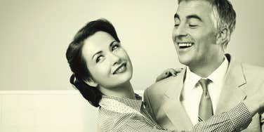 Vintage photo of Boomer couple for relationship advice