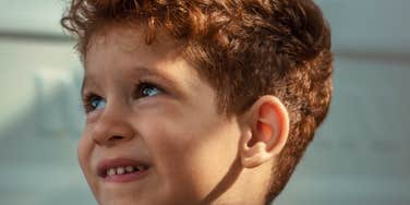 Kid is emotionally weak.