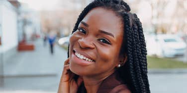 successful young woman smiling