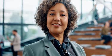 intelligent professional woman at work