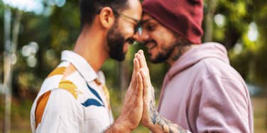 Couple with hands together exposing how strong their relationship is. 