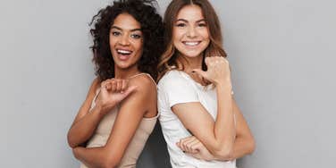 Two women depicting the two types of adults in the world