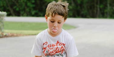 Quirky kid.
