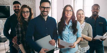 group of successful people