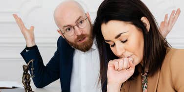 Couple in severely damaged relationship.