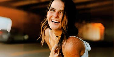 Woman with a radiant soul. 