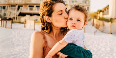 Mother raising child who can handle life well. 