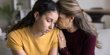 Mom telling son's girlfriend to break up with him