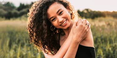 Woman who is truly emotionally resilient. 