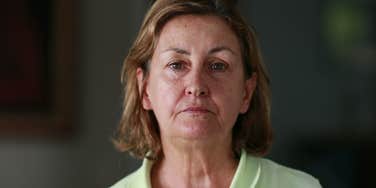 lonely older woman looking sad and depressed