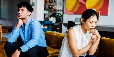 Couple telling each other casual lies, that threaten to end their marriage. 