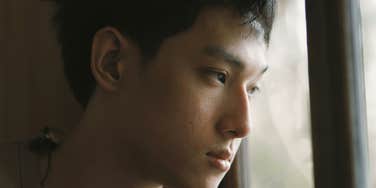 A devastated man is in love with the wrong person.