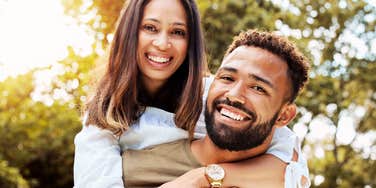 Man who loves partner. 