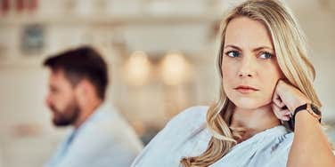 sad woman realizing she settled for the wrong person