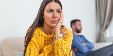 narcissistic wife thinking of ways to manipulate husband