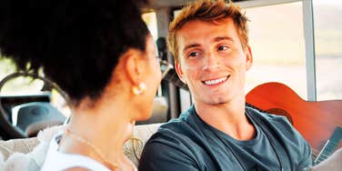 Husband who is thrilled for his wife, whom is in love with a woman.