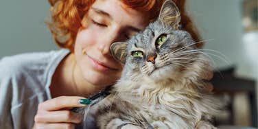 Woman who adopted the sassy shelter cat