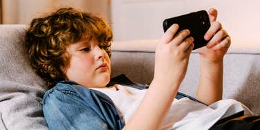 Boy talking to AI 'lover'
