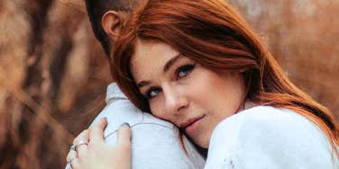 Woman building a love that originates deep within the soul.