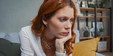 stressed out depressed woman struggling