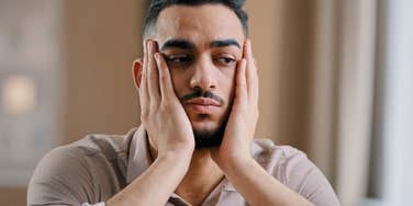 upset depressed man feeling distant from everyone