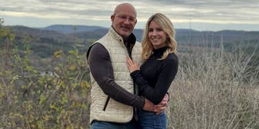 Jim Cantore and his girlfriend, meteorologist Jobie Lagrange