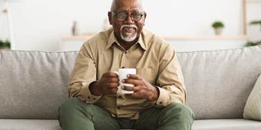 elderly man who graduated from college