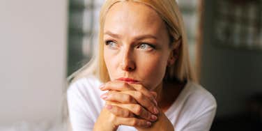 Woman on Mother's Day, when her own mother let her down.