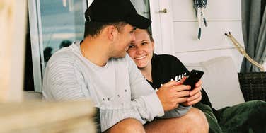 Couple with odd-sounding relationship rules that are actually brilliant. 