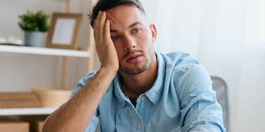 sad upset man who wasnt raised understanding real love