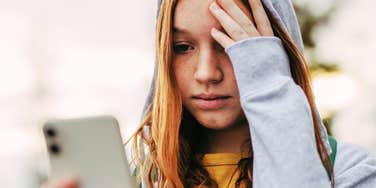 Anxious teen.