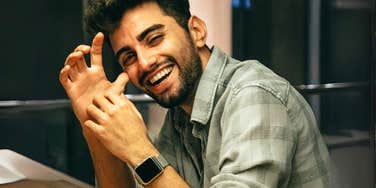 Flirty person giving clues that they are totally into you.