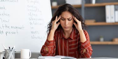 stressed teacher