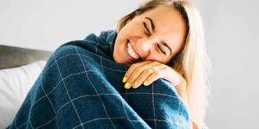 Woman finally becoming a morning person. 