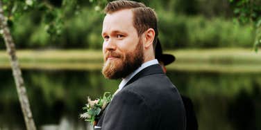 Man marrying a woman when he isn't in love. 