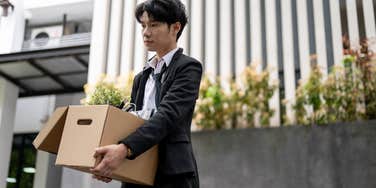 man getting laid off