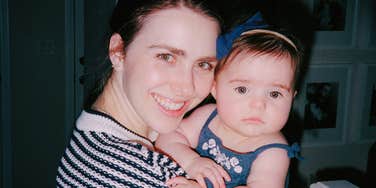 mom using old timey parenting trick secret happier baby