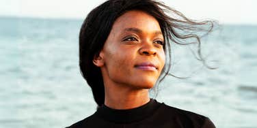 Woman transforming her life without ditching her job. 