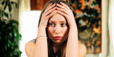 Woman who feels like an emotional orphan. 