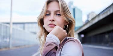 young gen z woman setting boundaries