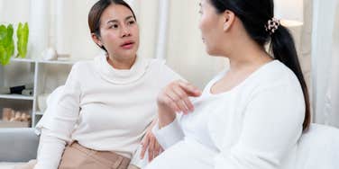 Woman who is unwilling to move after pregnant woman said she wants her room for nursery