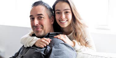 dad with his teenage daughter
